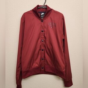 Nike women’s varsity style light windbreaker jacket size XS